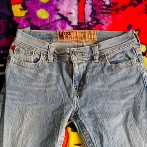 Hollister brand, stretchy flair blue jeans size 6